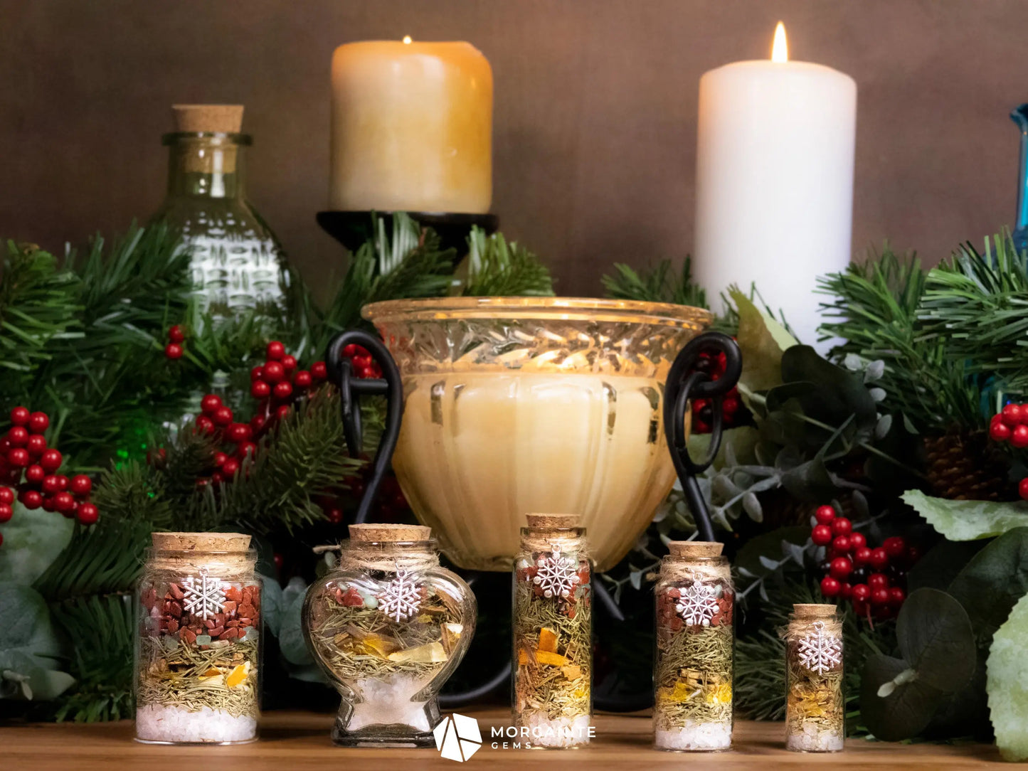 Yule Manifestation Jar - Morganite Gems