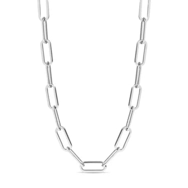 Stainless Steel Paperclip Chain Necklace