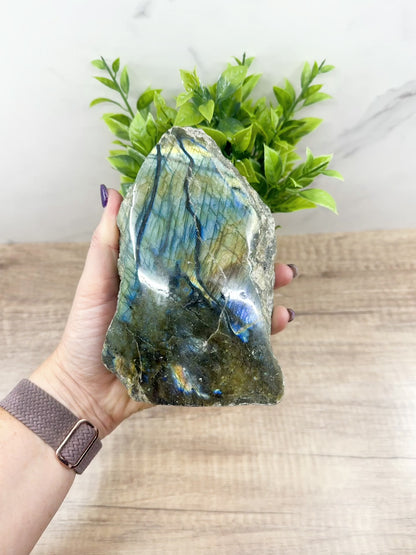 Labradorite One Polish Side Free Form