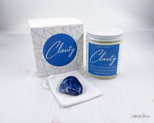 Intention Clarity Candle with Crystal 