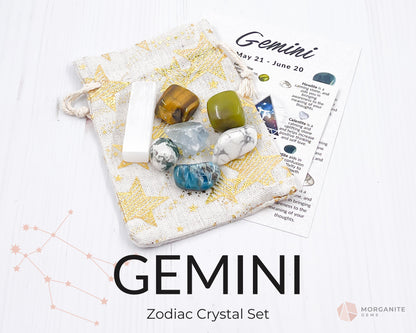 Gemini Crystal Kit | Gemini Crystal Gift Set | Gemini Zodiac Crystal Set | Gemini | Crystals for Gemini | Gemini Gifts