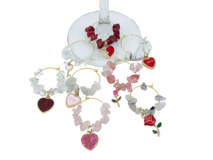 Gold Love Wine Charms | Wine Charms | Glass Charms | Valentines Day
