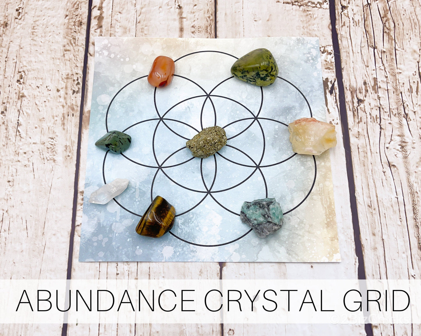 Abundance Crystal Grid Set