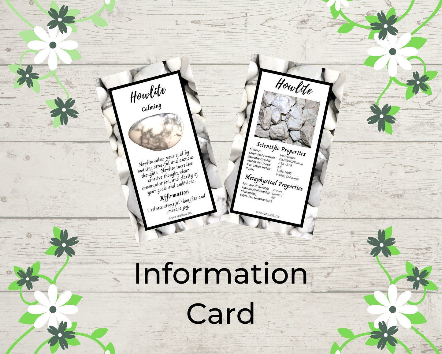 Howlite with Information Card