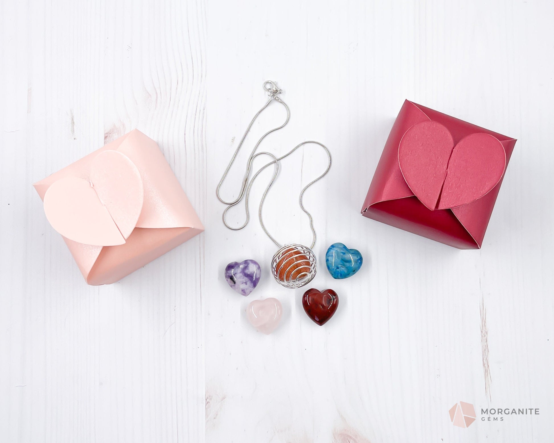 Mini Crystal Heart Valentine Gift Set